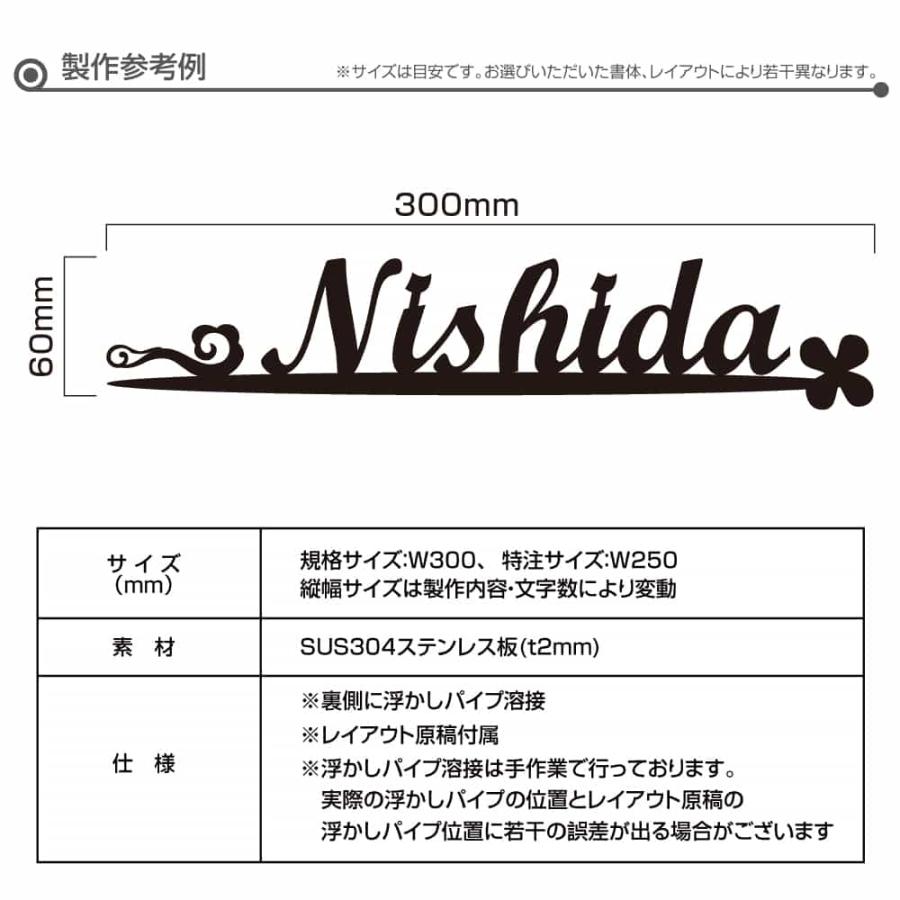 表札 戸建 表札 ひょうさつ 表札 アイアン 表札 おしゃれ 表札 戸建て ステンレス 切文字 日本産 アルファベット 切り文字 玄関表札 アイアン 戸建  stlsudb-21｜signkingdom｜04