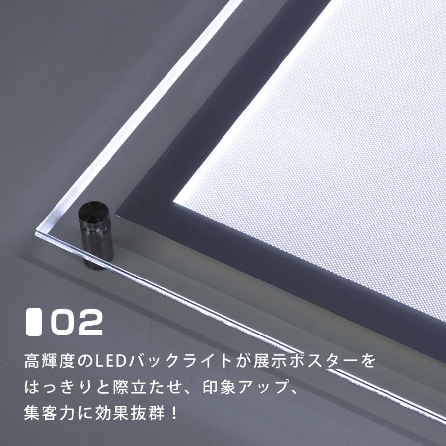サインキングダム LEDパネル看板 看板 店舗用看板 LED照明入り看板 内