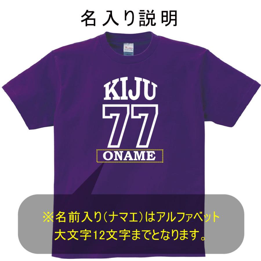 喜寿 祝い 父 母 tシャツ 名入れ 男女兼用 プレゼント 誕生日 祖父 男女兼用 祖母 孫から グッズ 77歳のサプライズ！t085-k77-21｜signkingdom｜03