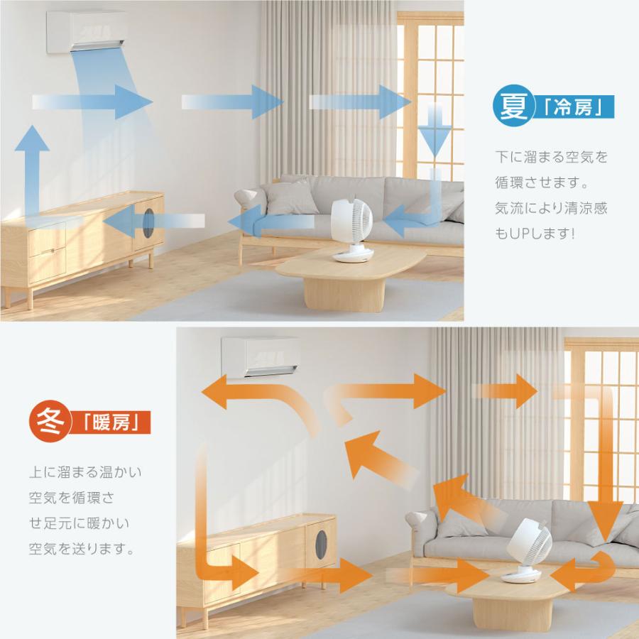 リビング扇風機 25畳対応 サーキュレーター DCモーター 12段階風量調節 自動首振り 自動OFFタイマー リモコン 新生活 付き省エネ あすつく xr-xd01｜signkingdom｜15