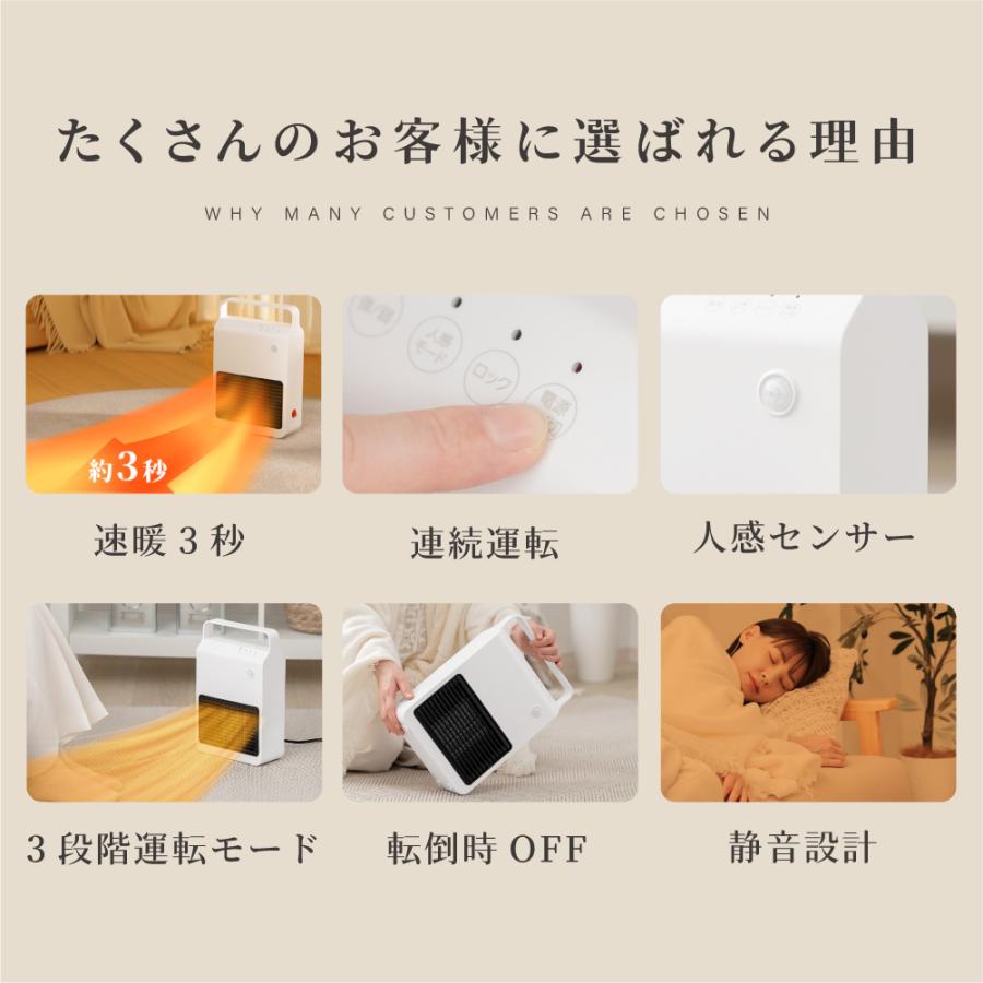 TAKASYOU セラミックヒーター 小型 ヒーター 人感センサー 足元 TAKASYOU セラミックヒーター 小型 ヒーター 人感センサー 足元