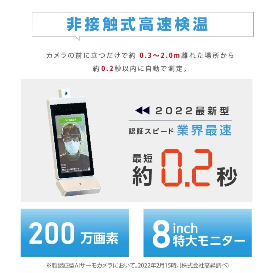 業界初 体表温度測定 + アルコール検知 自動手指消毒 非接触温度検知