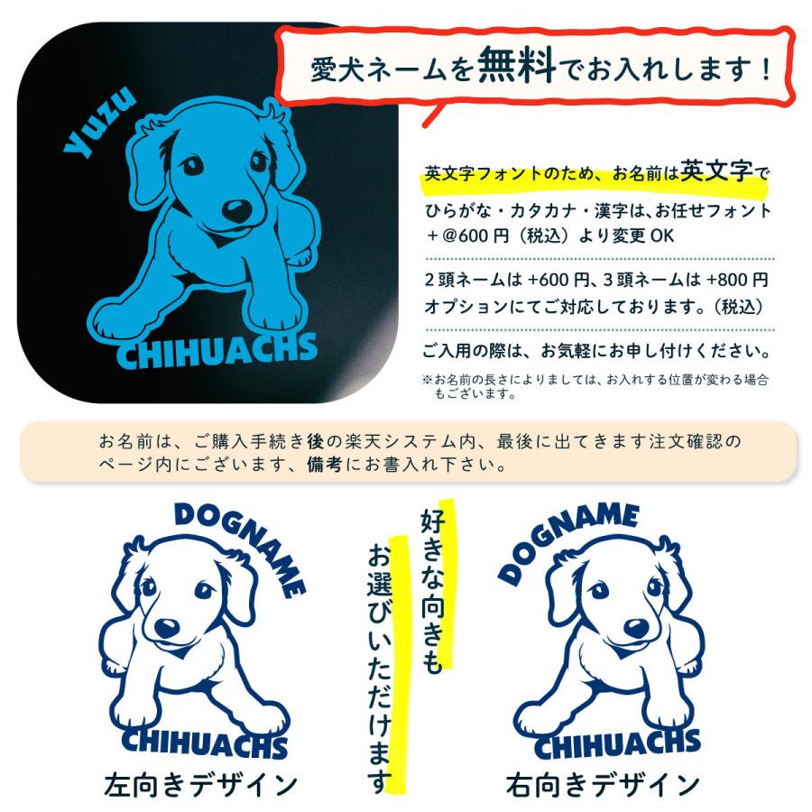 チワックス ステッカー ミックス犬 オリジナルデザイン ネームが