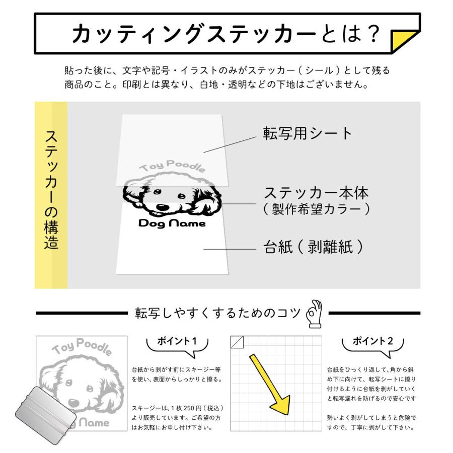 マルプー ステッカー mix オリジナルデザイン ネームが入る 車 犬