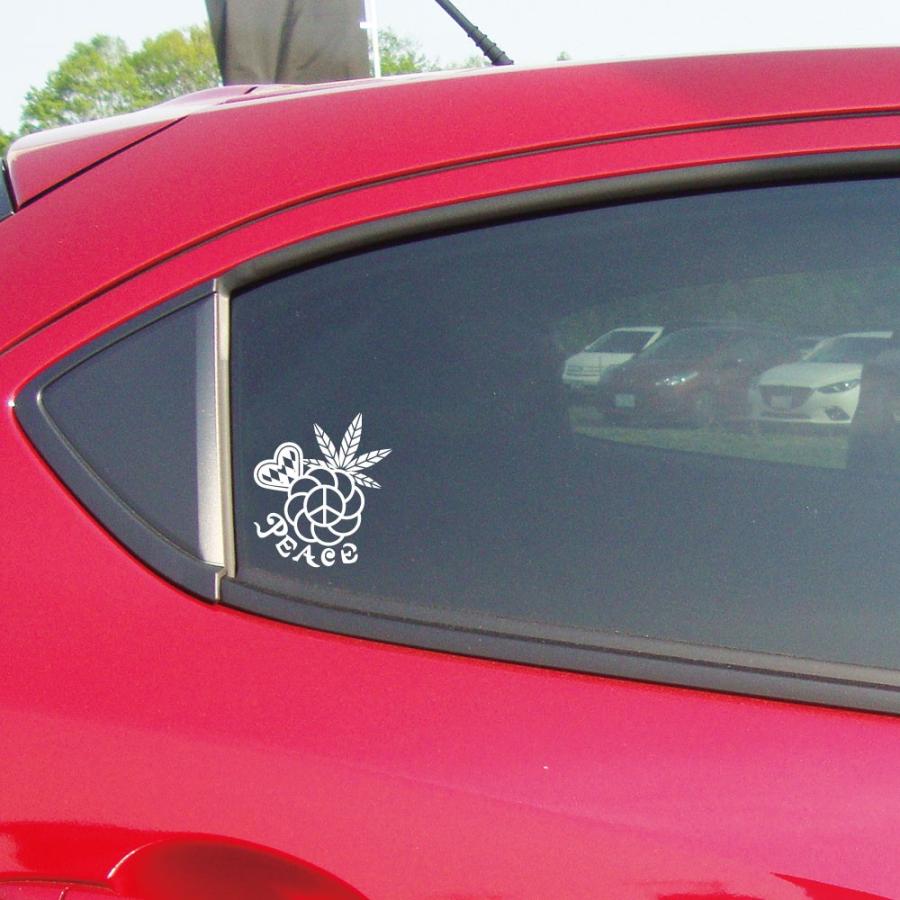 ヘンプ 車 ステッカー かっこいい おしゃれ Hemp レゲエ おもしろ カーステッカー シール Peace Reggae 葉 オリジナルデザイン 18 Hemp 18 デザイン工房 文字 ステッカー 通販 Yahoo ショッピング