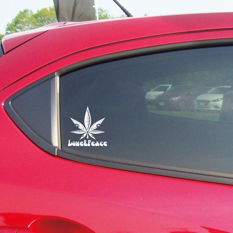 ヘンプ 車 ステッカー かっこいい おしゃれ Hemp レゲエ おもしろ カーステッカー シール Love Peace ラブ ピース オリジナルデザイン 3 Hemp 3 デザイン工房 文字 ステッカー 通販 Yahoo ショッピング