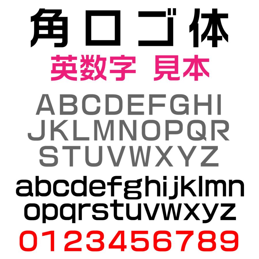 屋外耐候 角ロゴ体 30cm以下 カッティング文字 カッティングシート 