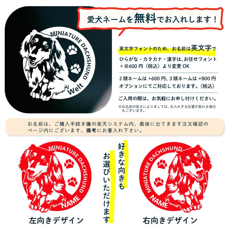断トツ可愛い ミニチュアダックス ステッカー 8 愛犬ネームが入れられる 車ステッカー 犬ステッカー M Dachshund 8 デザイン工房 文字 ステッカー 通販 Yahoo ショッピング