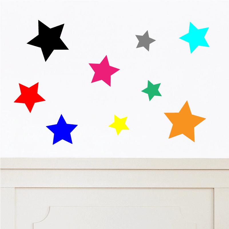 たくさんの 星 星型 ウォールステッカー ウインドウステッカー STAR デザイン-1 ホシ star ほし｜signs