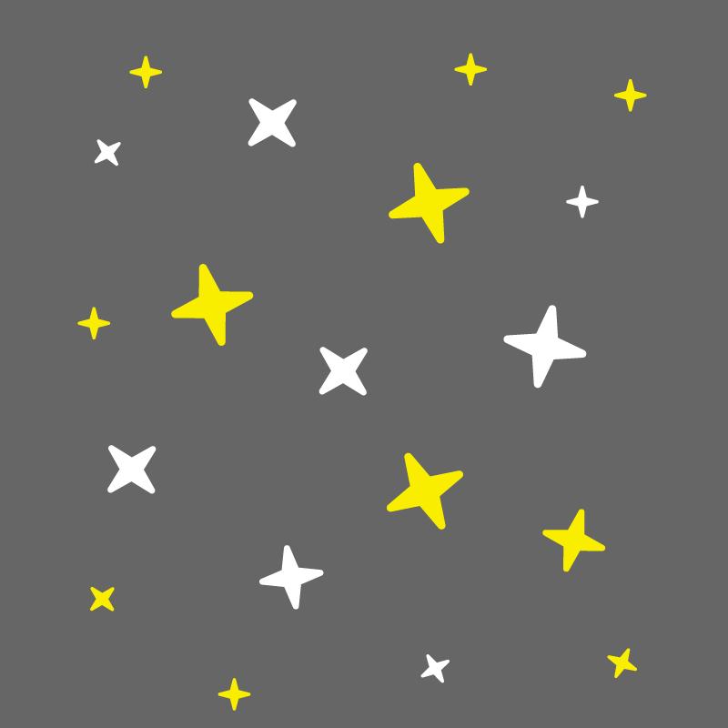 たくさんの 星 星型 ウォールステッカー ウインドウステッカー STAR