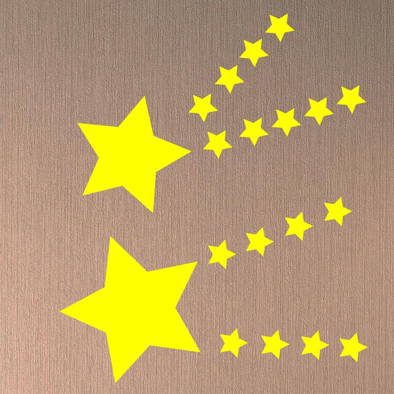 たくさんの 星 星型 ウォールステッカー ウインドウステッカー STAR