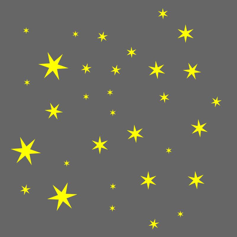 たくさんの 星 星型 ウォールステッカー ウインドウステッカー STAR