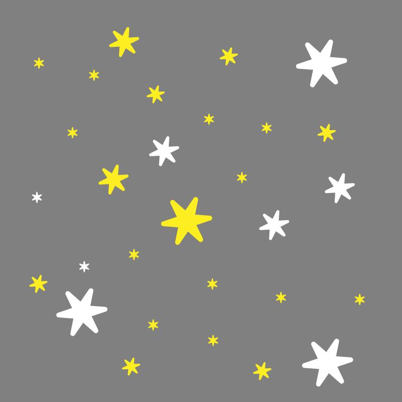 たくさんの 星 星型 ウォールステッカー ウインドウステッカー STAR