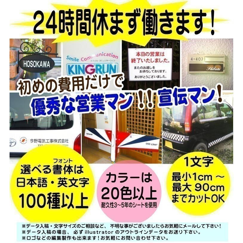 山口県 丸ゴシック体 黒 5cm カッティングシート 文字 文字シール 切り