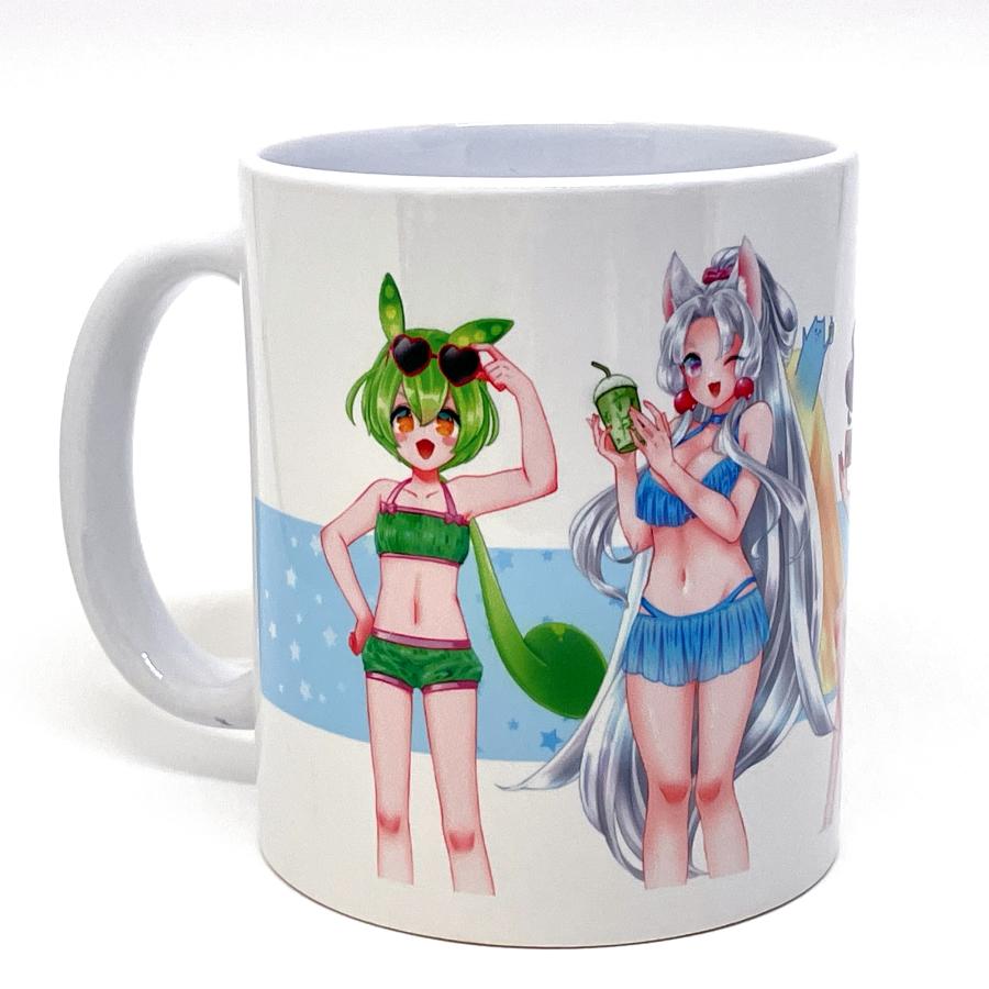 東北ずん子マグカップ(東北三姉妹＆ずんだもん水着) | 