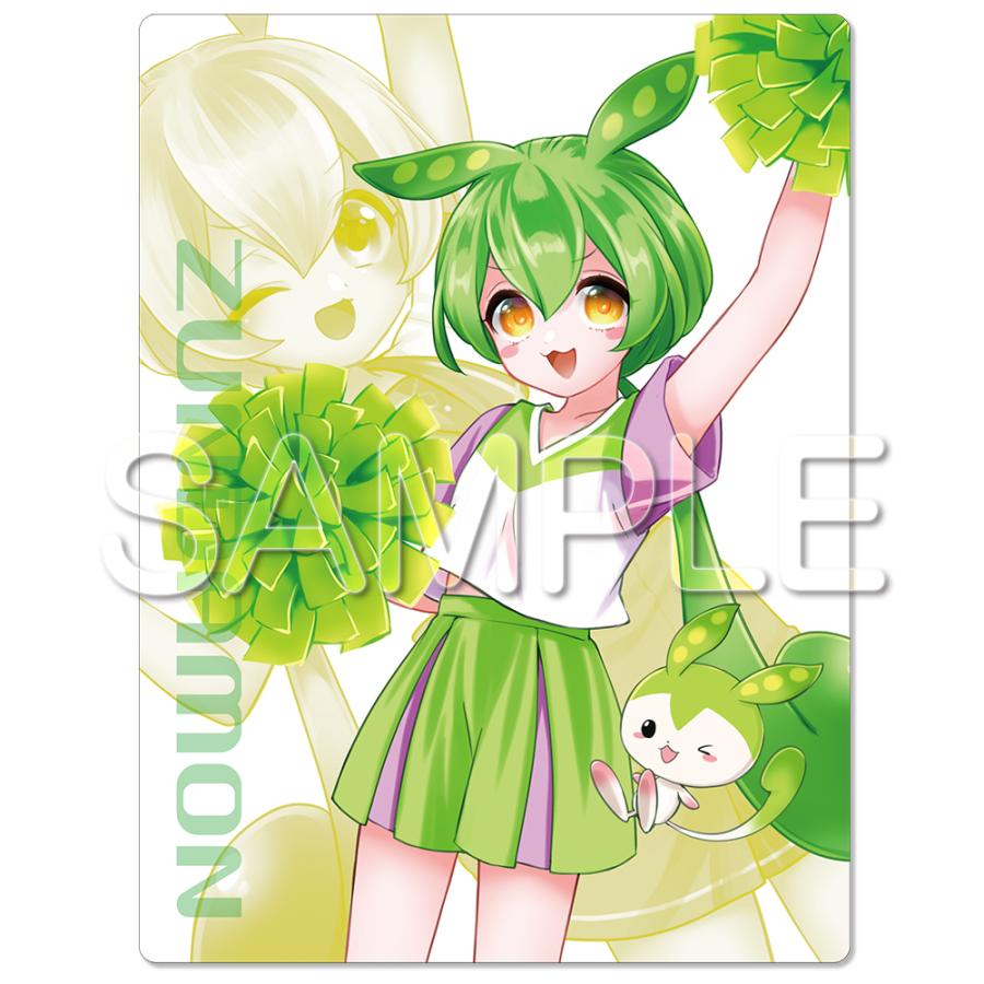ずんだもん(チアずんだもん) マウスパッド☆吸着ステッカータイプ | 