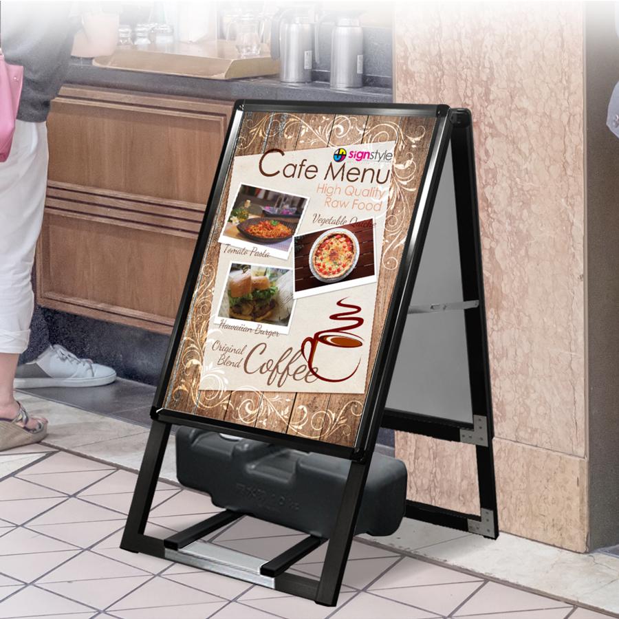 ポスター グリップ スタンド 看板 アルミ 両面カフェ 居酒屋 店舗 イベント