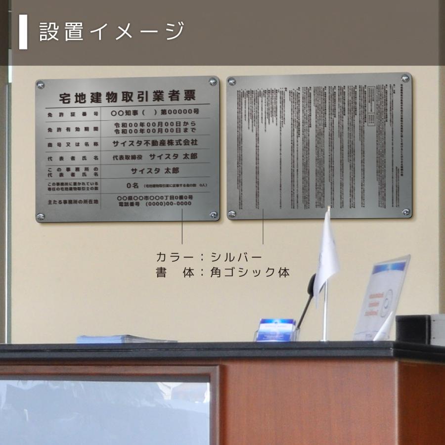 サインスタイル 宅地建物取引業者票 令和7年4月改訂版 報酬額表 看板