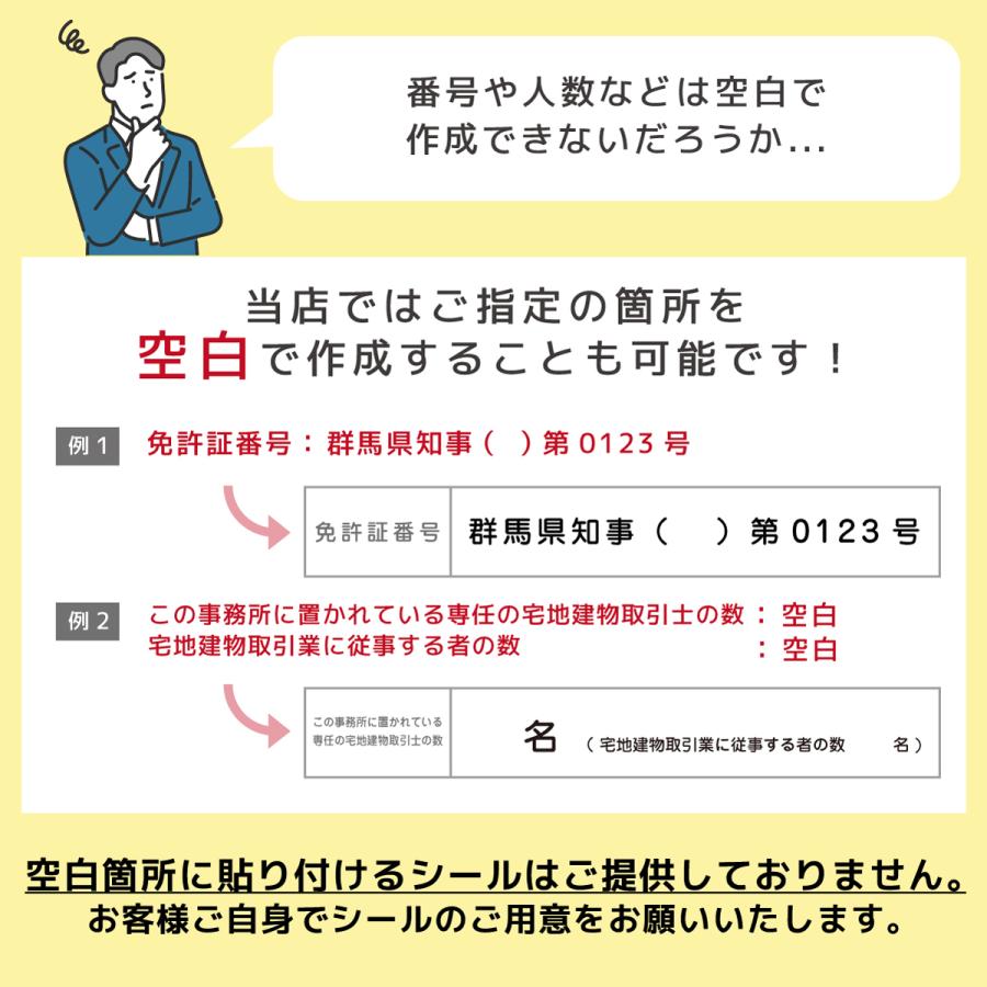サインスタイル 宅地建物取引業者票 令和7年4月改訂版 報酬額表 看板