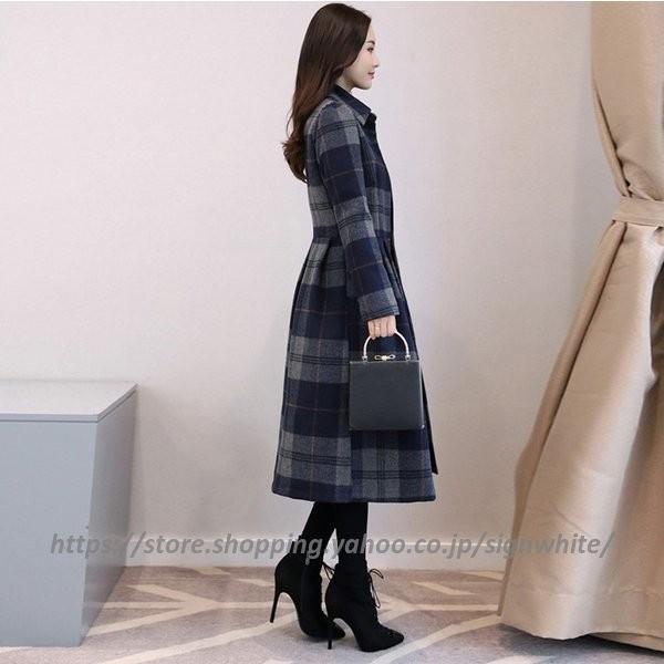 内祝い ロング丈 コート ワンピース レディース 秋冬 ダッフルコート ベルト付き キレイめ ラシャ混コート ロング チェック柄 おしゃれ 着痩せ 30代 40代 結婚式 Heirloomedblog Com