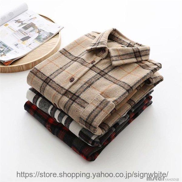 安い レディースネルシャツ通勤秋冬ラシャ通学アウタートップス長袖チェック大きめゆったりトレンド 長袖 サイズ L Www Fattoriabacio Com