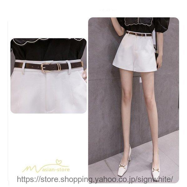 ショートパンツワイドパンツズボンレディース短パンサマーシンプルボトムスポケット付きハイウエストカジュアル韓国ファッション 人気ショップが最安値挑戦