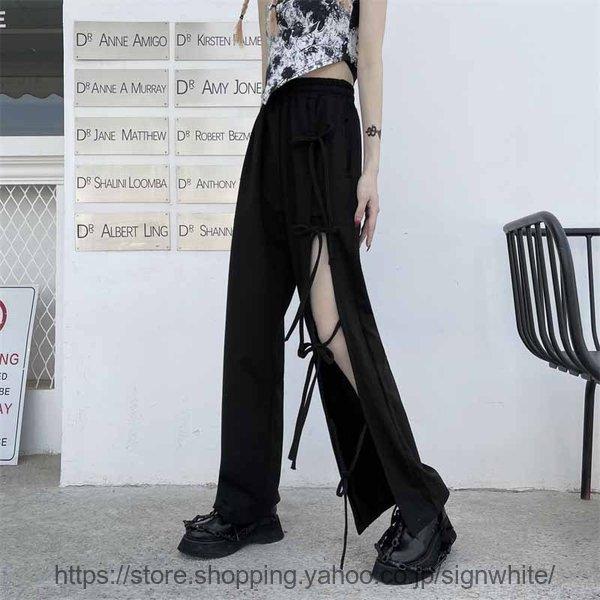 最も完璧な カーゴパンツ レディース ワイドパンツ 原宿 韓国ファッション ハイウエスト ロングパンツ ボトムス ヒップホップ ダンス衣装 ストリート系 カジュアル 団体服