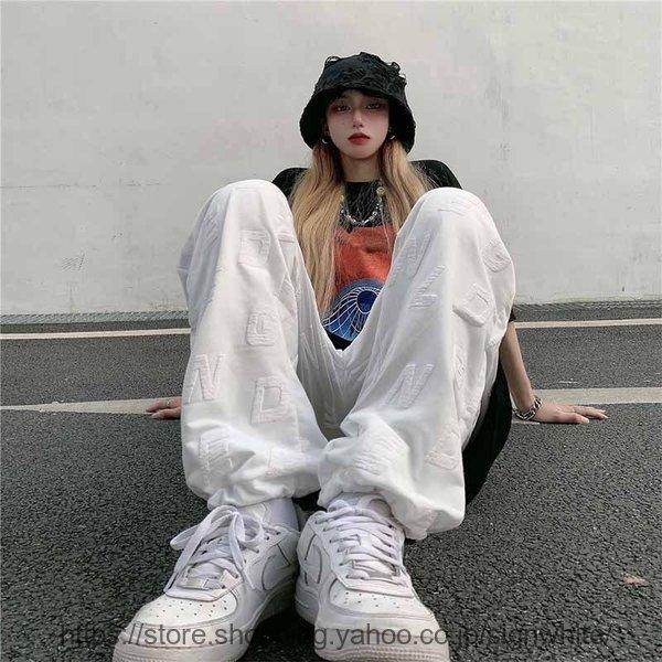 今季ブランド カーゴパンツ レディース ワイドパンツ 原宿 韓国ファッション ハイウエスト ロングパンツ ボトムス ヒップホップ ダンス衣装 ストリート系 カジュアル 団体服