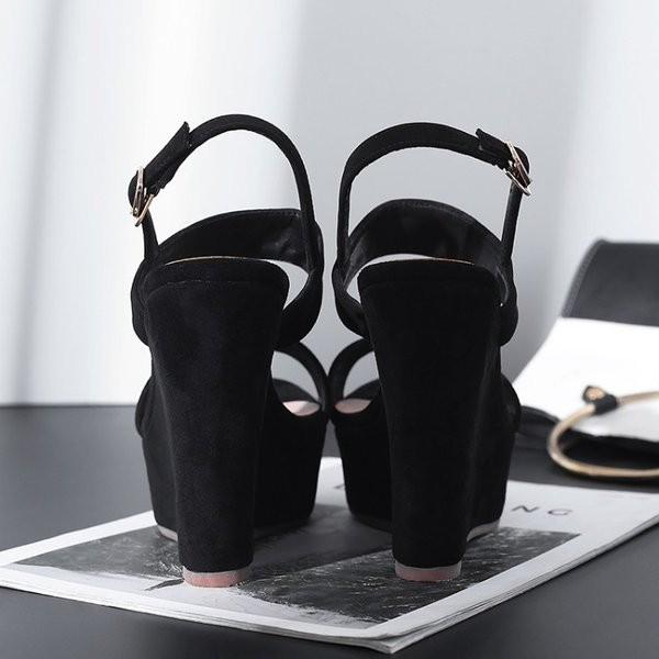 新発売 サンダルレディース黒走れる 厚底ウェッジソールウェッジソールシューズフォーマルパーティーパンプスハイヒールストラップ通勤旅行二次会結婚式代30代40代 サンダル プレゼントラッピングの場合 00円料金追加致します Www Sustentec Com Br