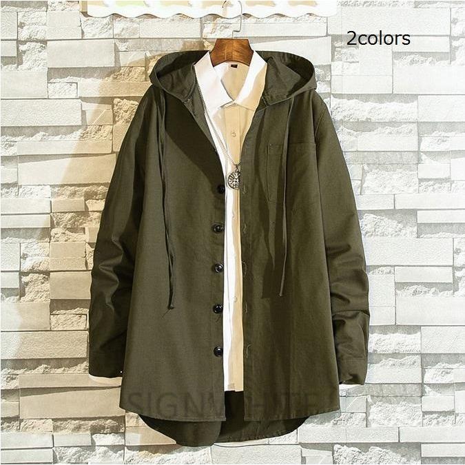 モッズコートメンズ ショート ミドル丈 ジャケット ジャケット フード付き 春 秋 ジャンパー アウター 春のジャケット 防風 大きいサイズ S Sign White 通販 Yahoo ショッピング