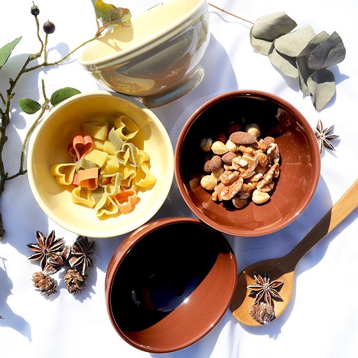 選べる2色 カラーボウル (小) 250cc 11cm 日本製 国産 美濃焼 陶磁器