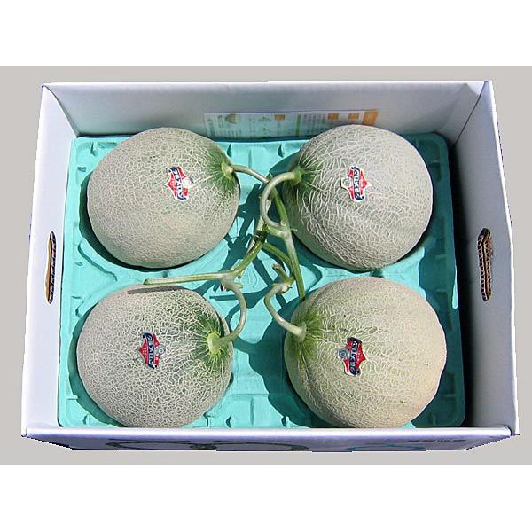 夕張メロン（共撰・優・大玉）2Kg×4玉 北海道夕張産めろん 出荷時期：6〜8月