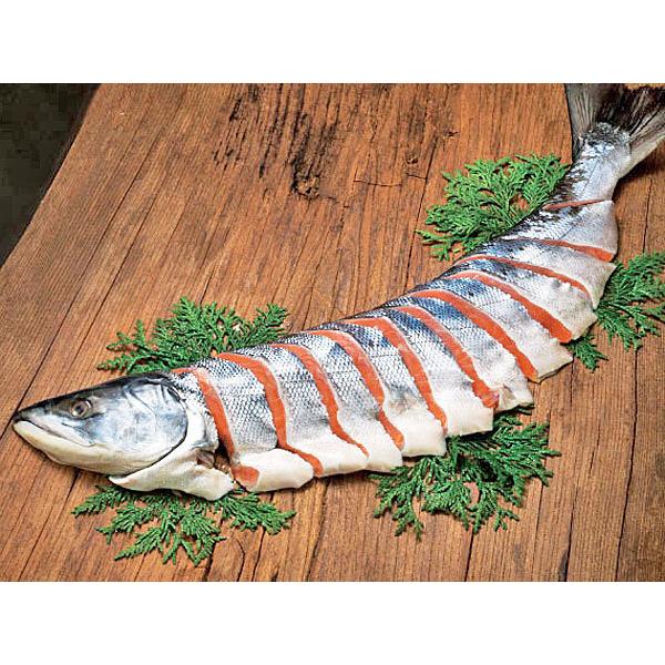 送料無料　山漬鮭 雄宝(ゆうほう)姿切り身1尾(2.5Kg)　北海道紋別郡雄武産｜sikikoubou｜02