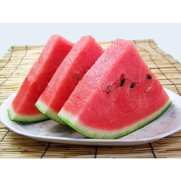 送料無料 まっ赤なえくぼ（秀 3L・7〜8Kg) ×1玉 北海道産西瓜(品種名