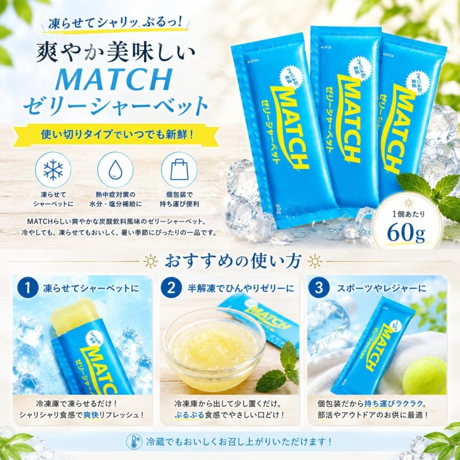 大塚食品 MATCH ゼリーシャーベット 60g×16袋 パウチ シャーベット