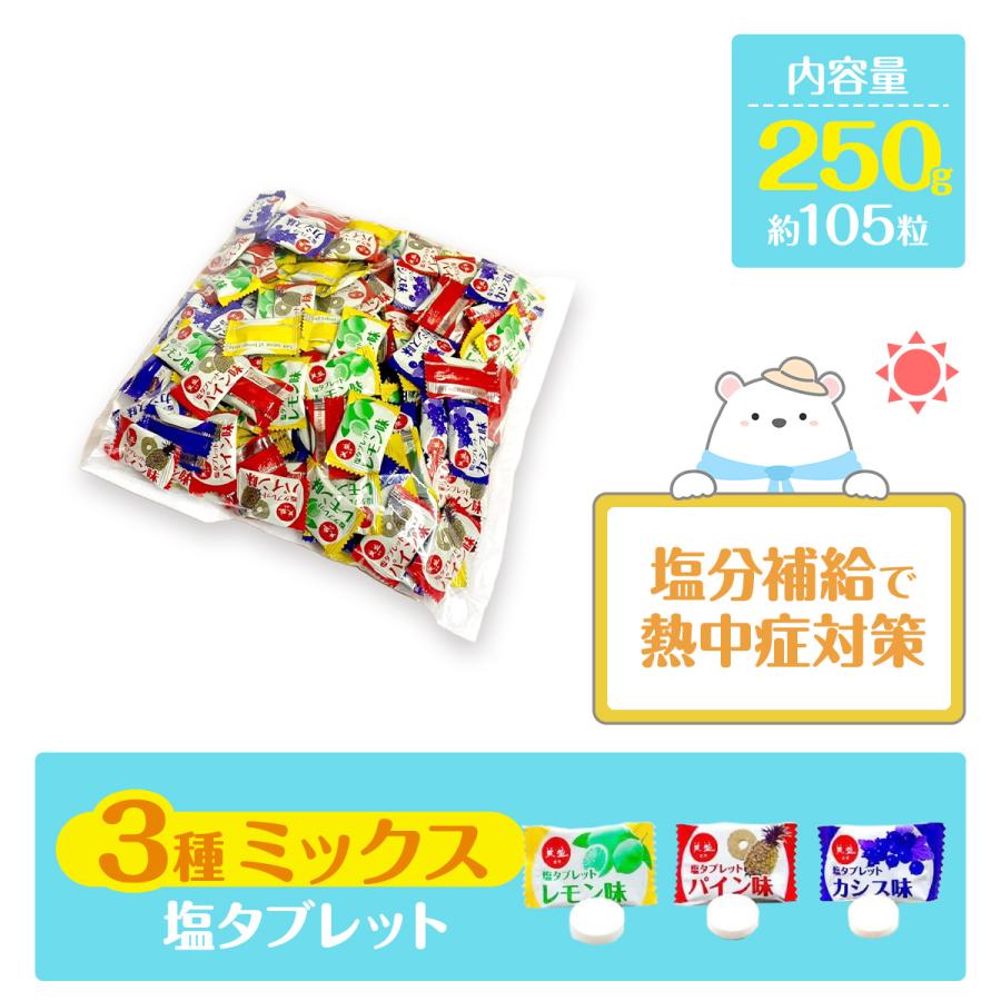 熱中対策水 熱中対策 塩タブレット 250g(約105粒) 赤穂化成 業務用