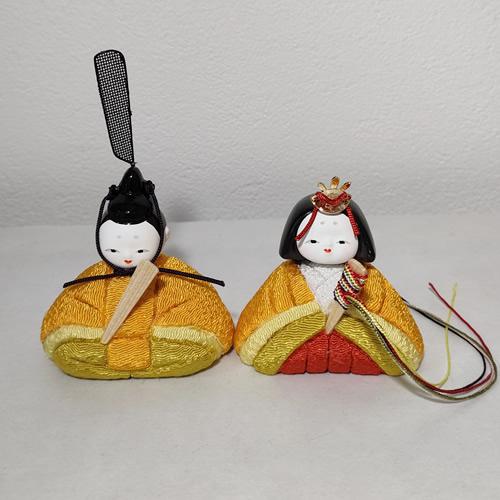 稲村人形店 木目込み ひな人形セット 黄 (inamura-hina-b) ポイント 