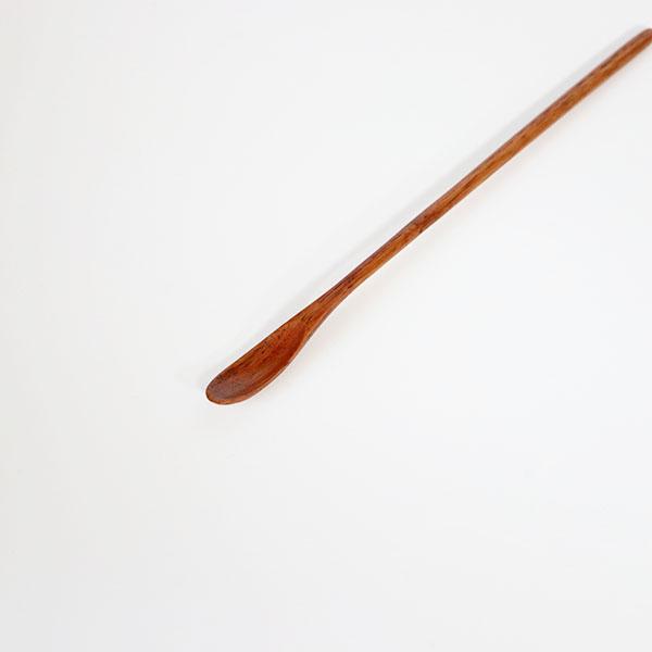 栗 マドラー スプーン 木製 漆塗り 長い 木 20cm｜sikkiya｜02