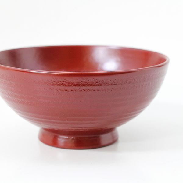 どんぶり 丼 食器 木製 日本製 漆塗り 地の粉 朱 梶原作 天然木 越前