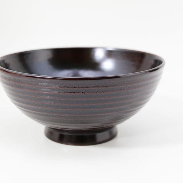 どんぶり 丼 食器 木製 日本製 漆塗り 地の粉 溜 梶原作 天然木 越前
