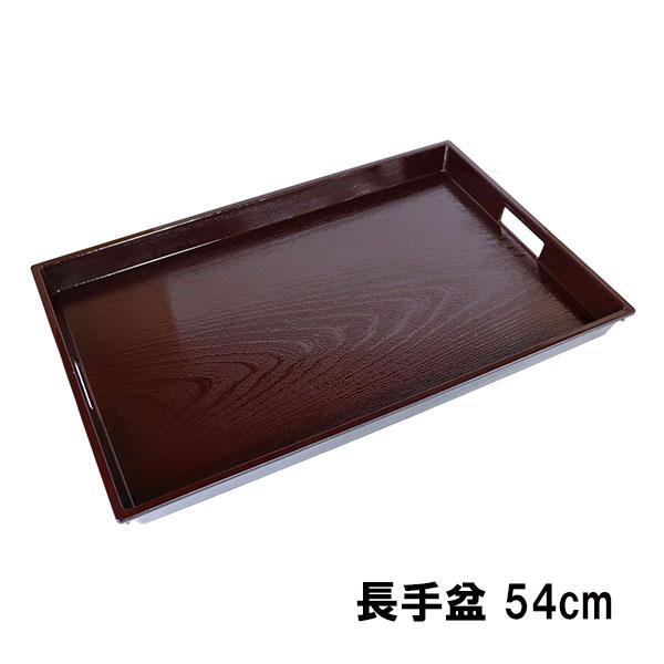 煎茶道具 螺鈿象嵌 脇取り盆 長盆 54cm 花 アート シンプル