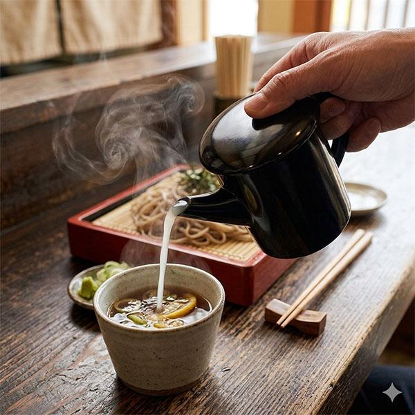 湯筒 湯桶 蕎麦湯 日本製 黒 500ml 食洗機対応 蕎麦湯入れ そば湯入れ