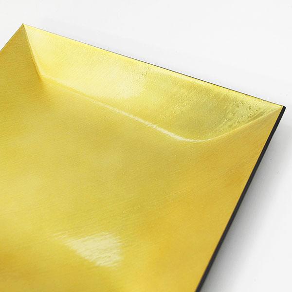 正角平皿 金 越前漆器 業務用 食器洗浄機対応 食洗機対応 日本製 国産