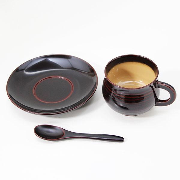 木製 コーヒーカップ セット 日本製 漆塗り 溜内白 畠中作 天然 木製 コーヒーカップ セット 日本製 漆塗り 溜内白 畠中作 天然