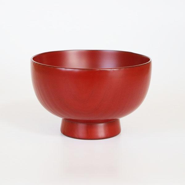 お椀 汁椀 木製 日本製 栗 古代朱 畠中作 300ml 漆塗り 越前漆器 国産