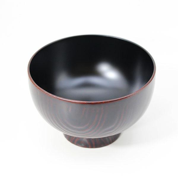 お椀 汁椀 木製 日本製 栗 溜 畠中作 300ml 漆塗り 越前漆器 国産