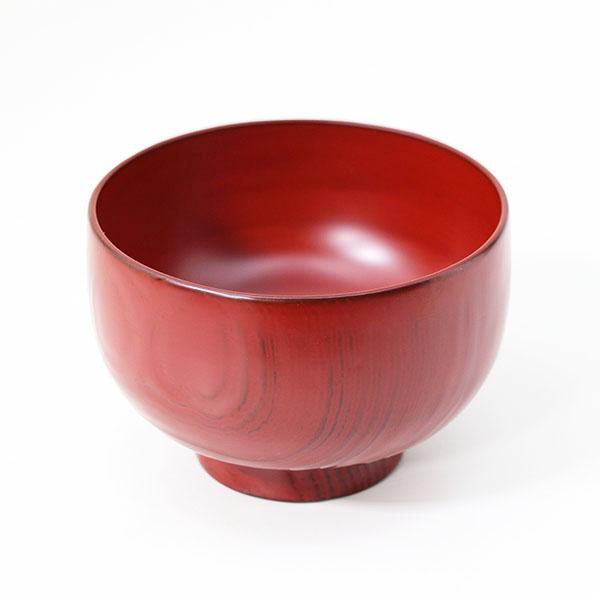 お椀 汁椀 木製 日本製 お好み椀 栗 古代朱 畠中作 400ml 漆塗り 越前