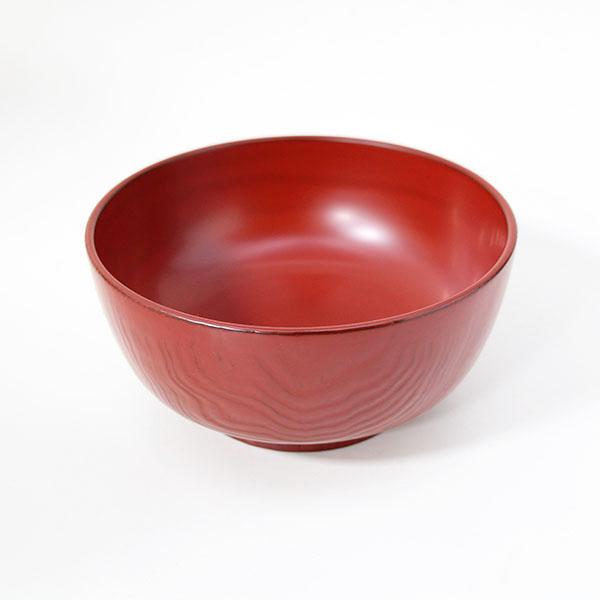 麺鉢 どんぶり 和食器 木製 日本製 漆塗り 越前漆器 丼麺鉢 栗 古代朱