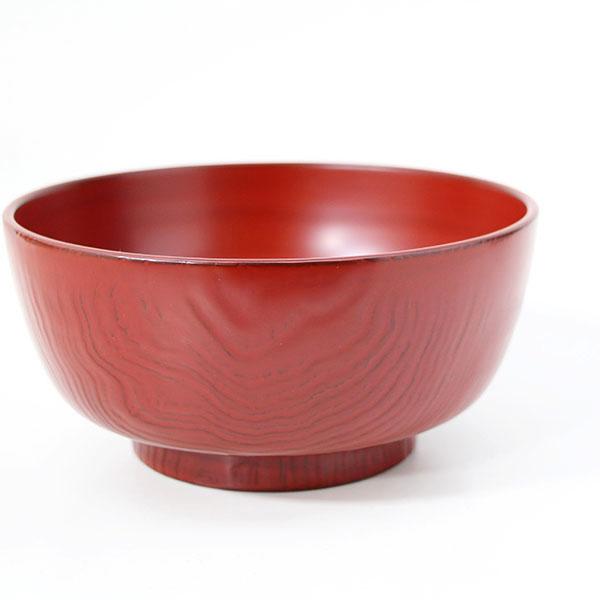 麺鉢 どんぶり 和食器 木製 日本製 漆塗り 越前漆器 丼麺鉢 栗 古代朱