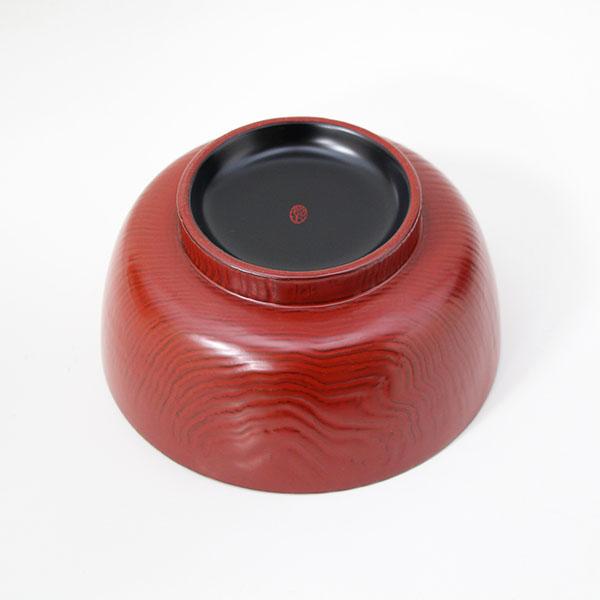 麺鉢 どんぶり 和食器 木製 日本製 漆塗り 越前漆器 丼麺鉢 栗 古代朱